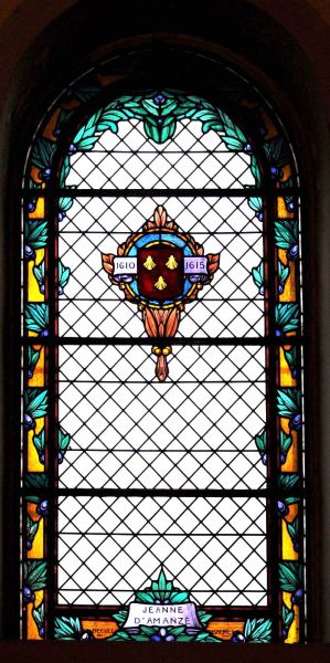 Vitraux de l'glise de Marcigny - Jeanne d'Amanz