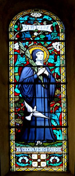 Vitraux de l'glise de Marcigny - Sainte Frdoline